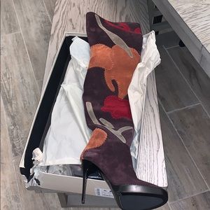 NIB Burberry over the knee boots